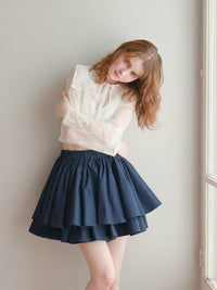 【予約】【mic】ダブルフレアスカート【発送予定日 4月中旬~4月下旬】