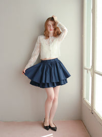 【予約】【mic】ダブルフレアスカート【発送予定日 4月中旬~4月下旬】