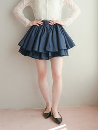 【予約】【mic】ダブルフレアスカート【発送予定日 4月中旬~4月下旬】