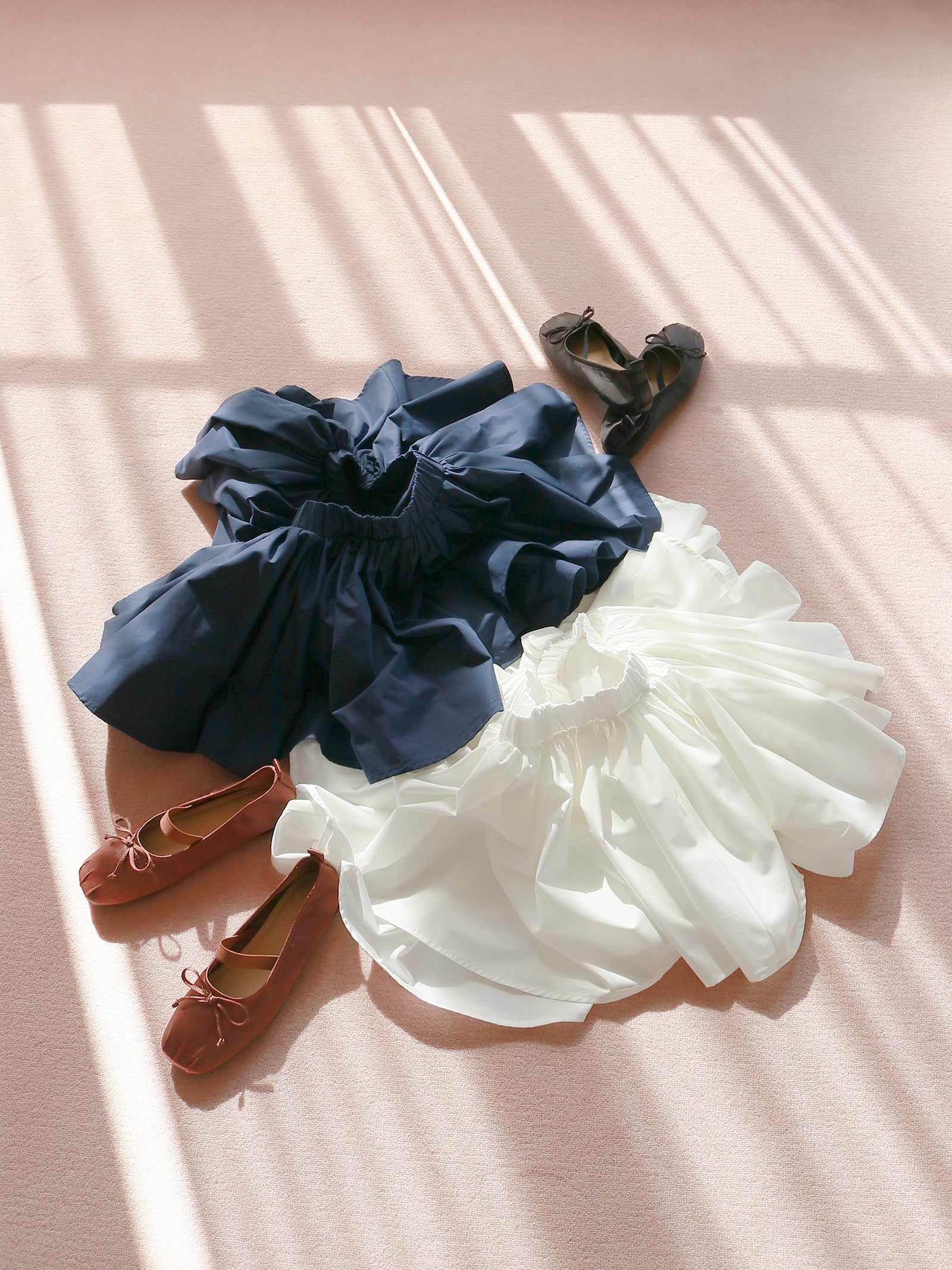 【予約】【mic】ダブルフレアスカート【発送予定日 4月中旬~4月下旬】