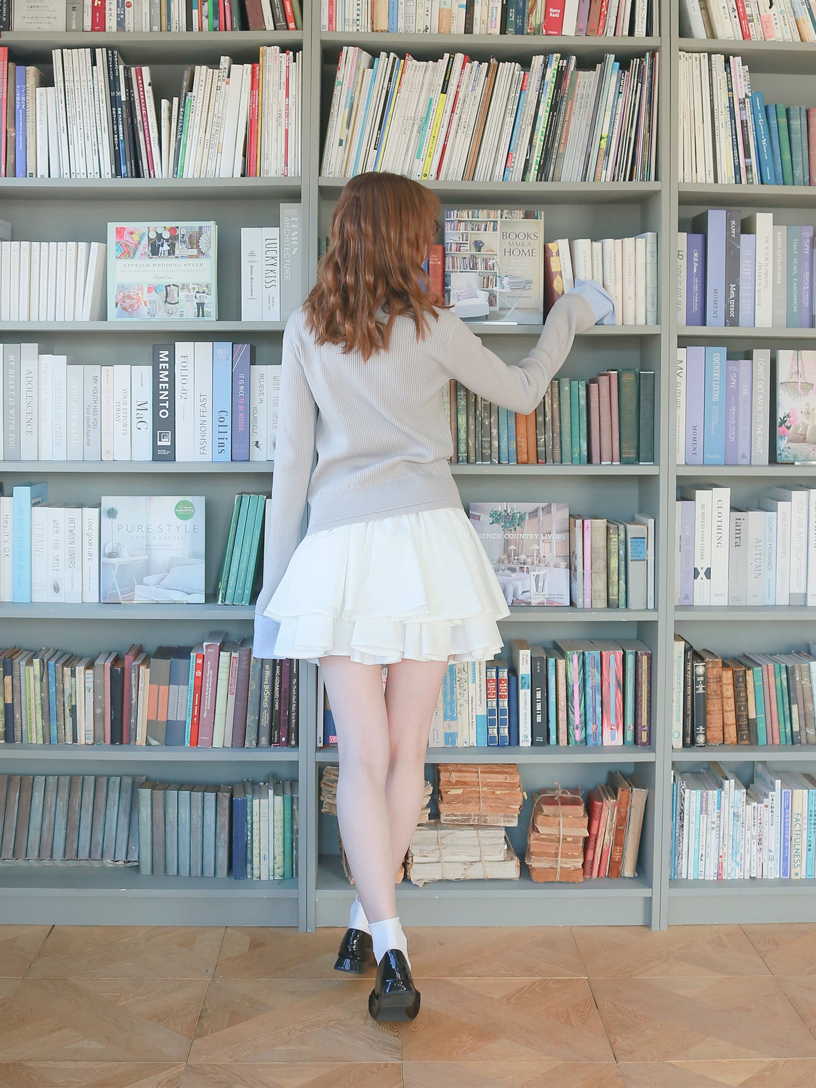 【mic】シャツドッキングカーディガン