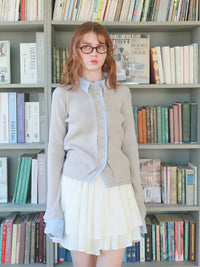 【mic】シャツドッキングカーディガン