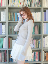 【mic】シャツドッキングカーディガン