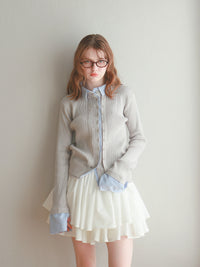 【mic】シャツドッキングカーディガン