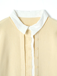 【mic】シャツドッキングカーディガン