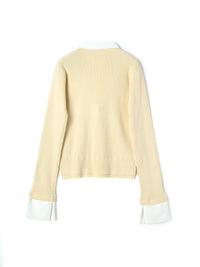 【mic】シャツドッキングカーディガン