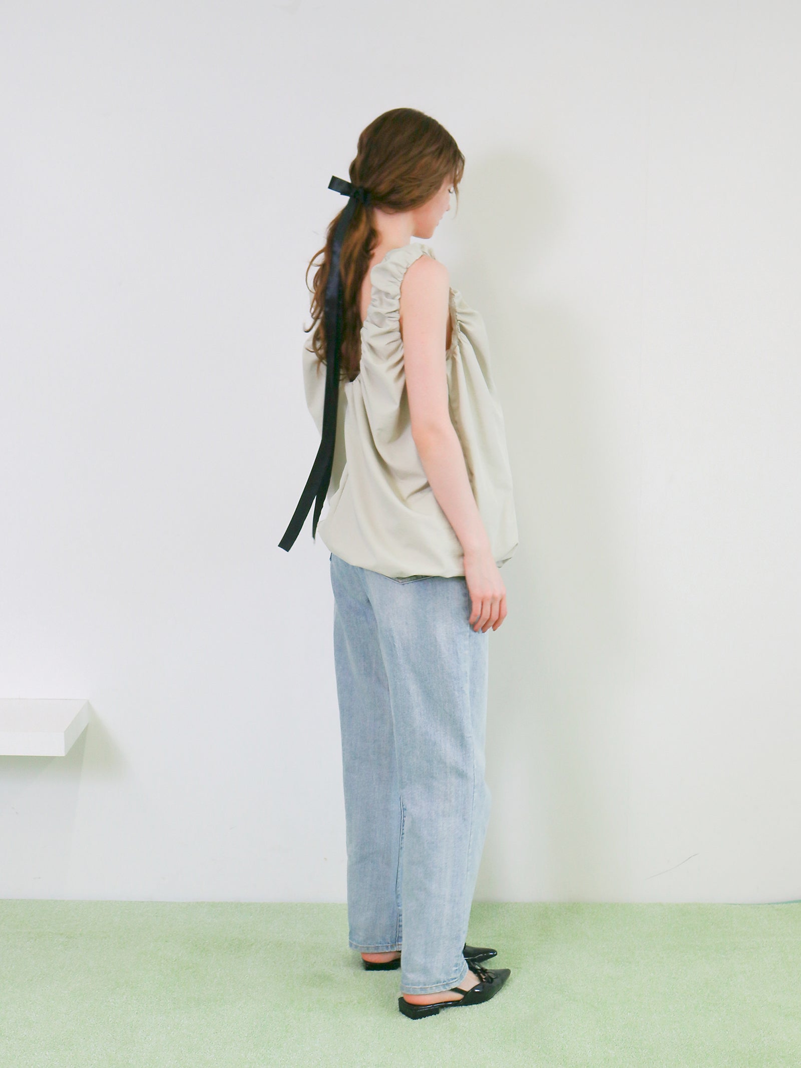 【mic】ルーシュバルーンワンピース