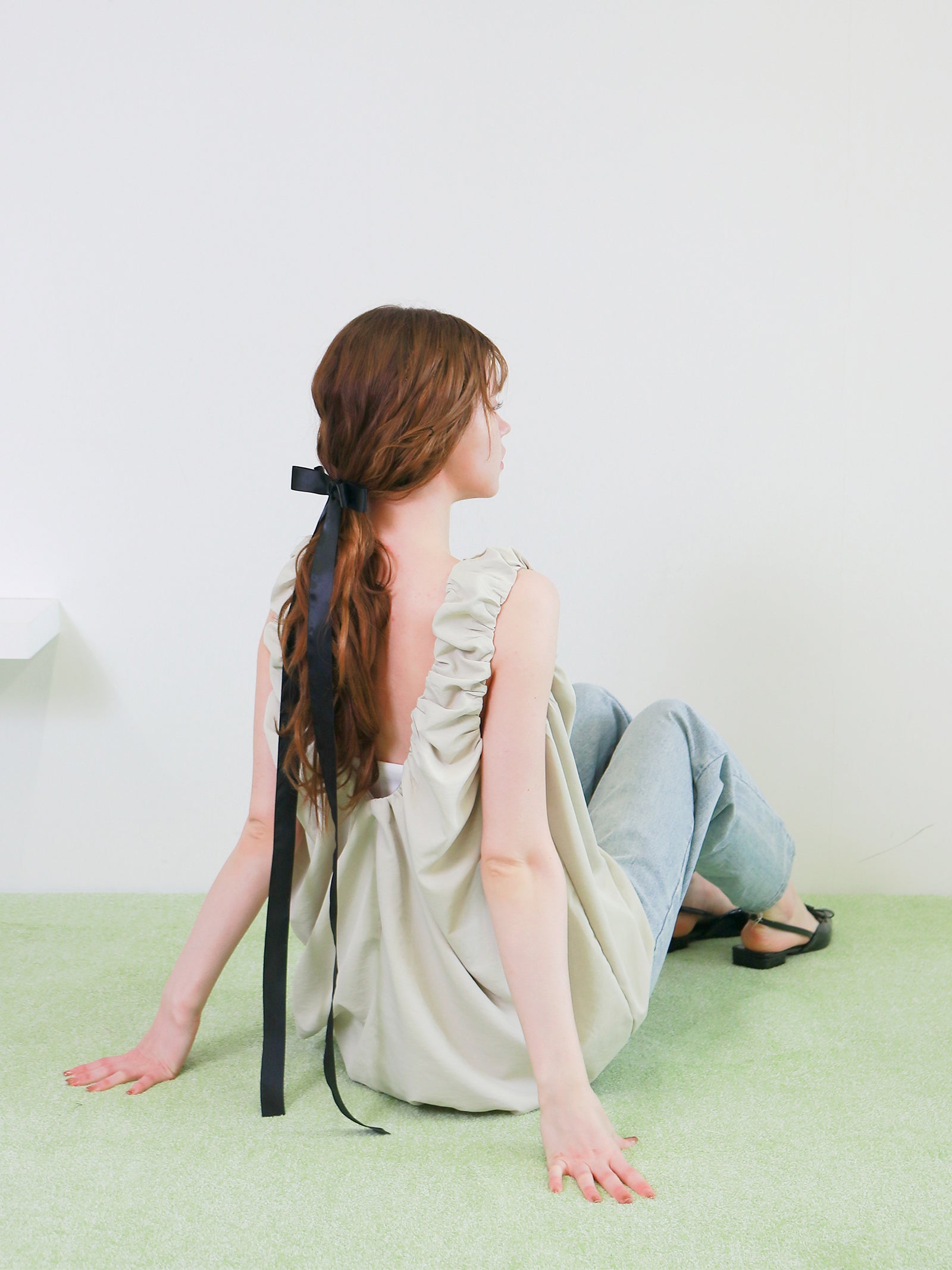 【mic】ルーシュバルーンワンピース