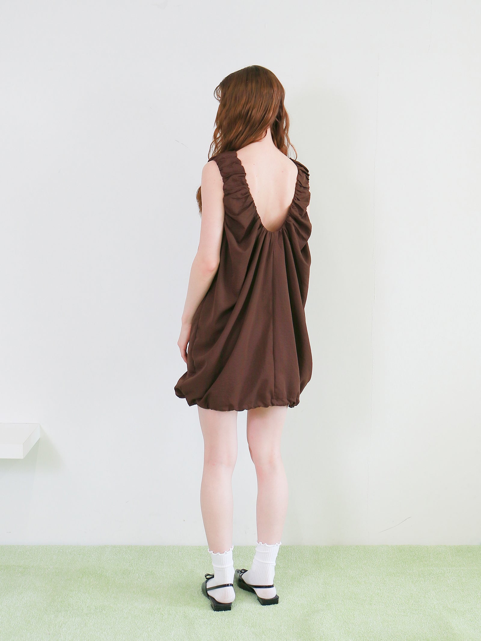 【mic】ルーシュバルーンワンピース