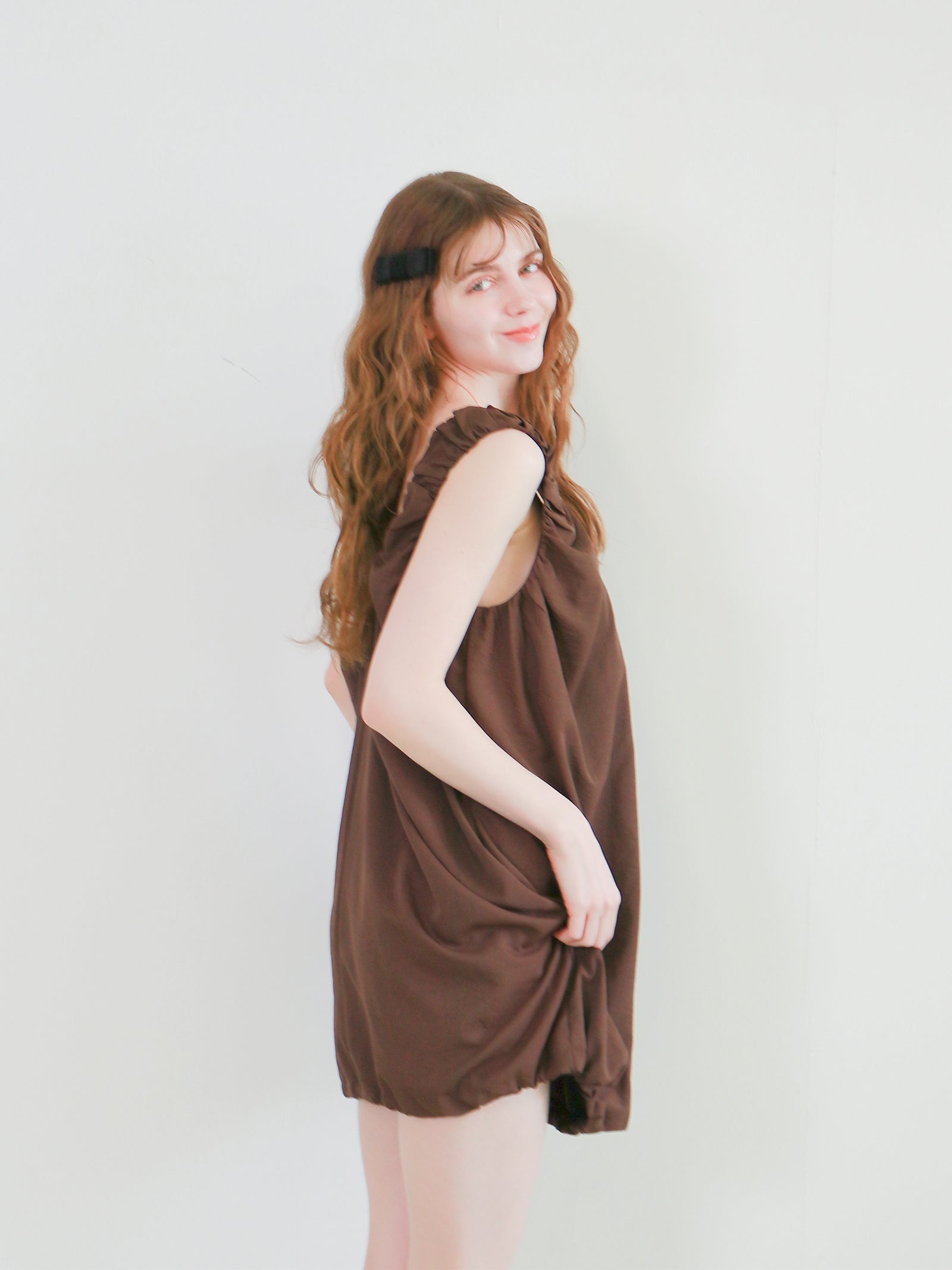 【mic】ルーシュバルーンワンピース