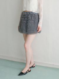 【mic】ミリーチュールスカート