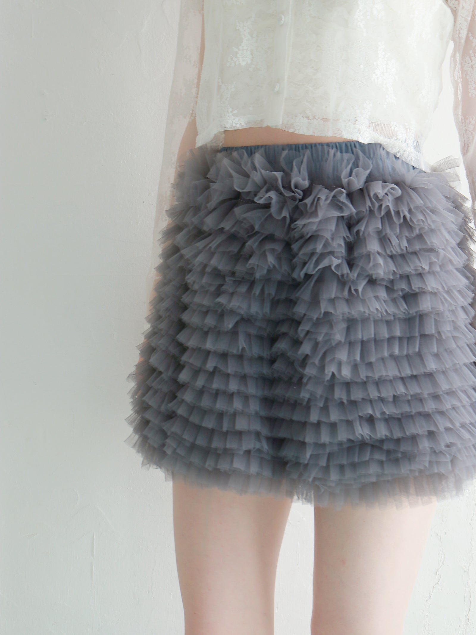【mic】ミリーチュールスカート