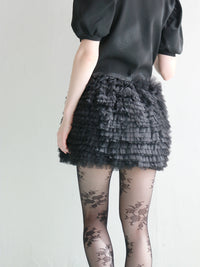 【mic】ミリーチュールスカート