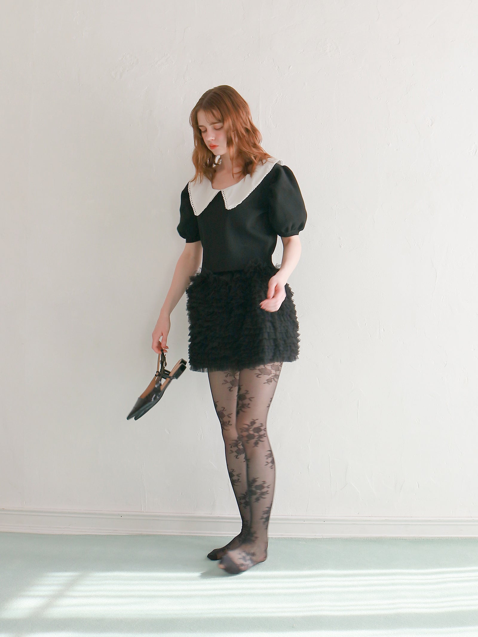 【mic】ミリーチュールスカート