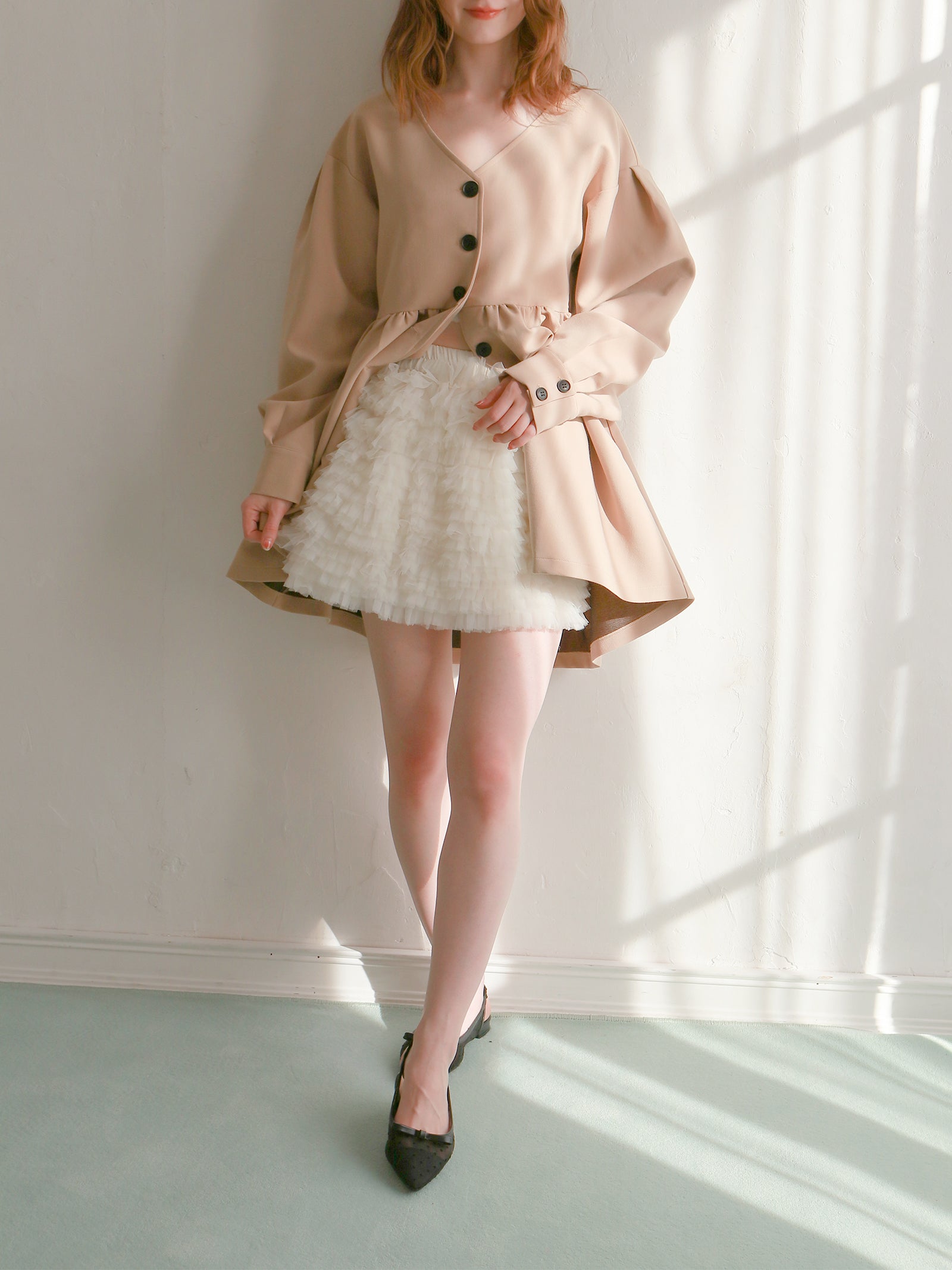 【mic】ミリーチュールスカート