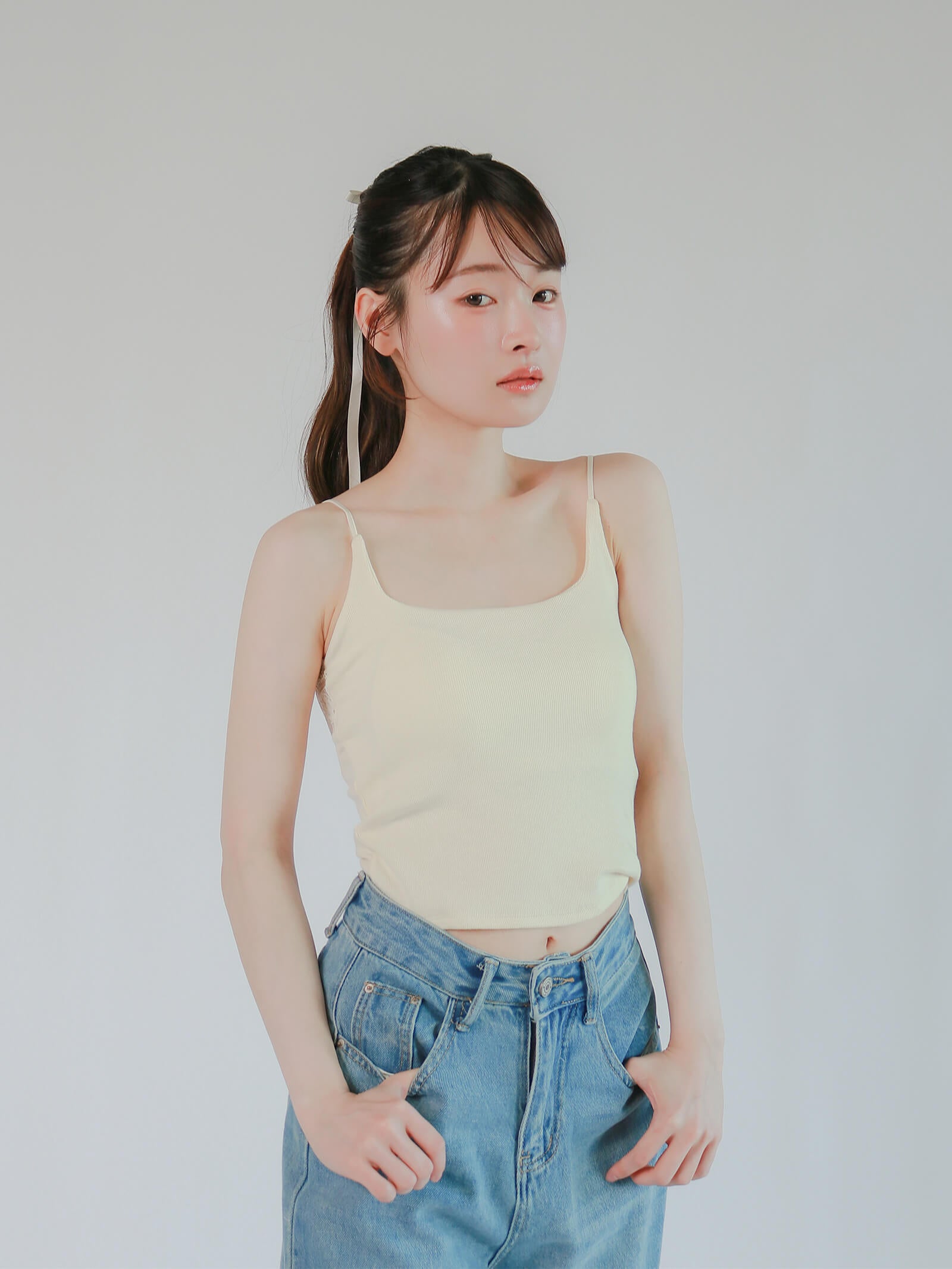 【mic】バックレースキャミソール