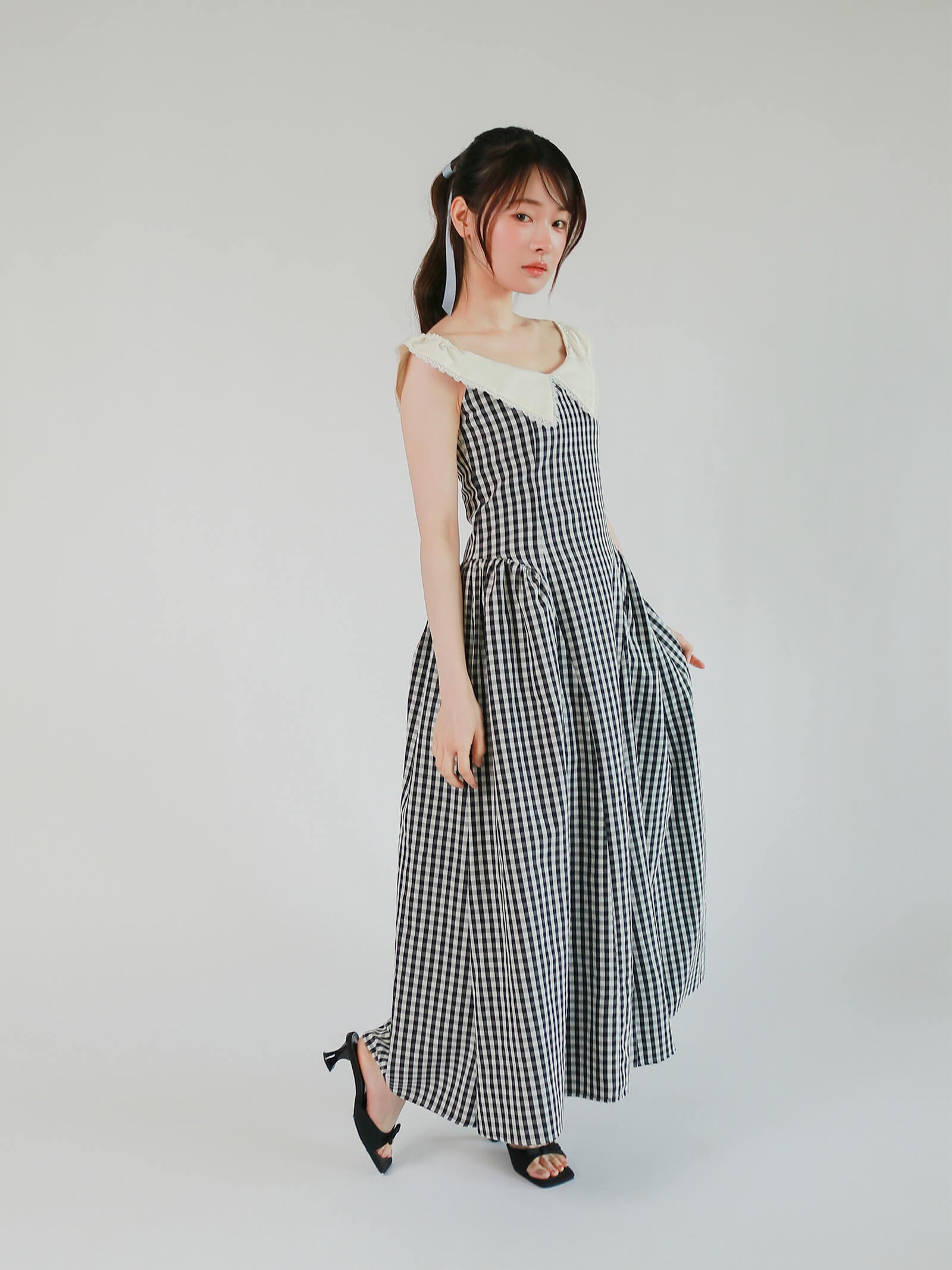 シャギーショートVネックニット
