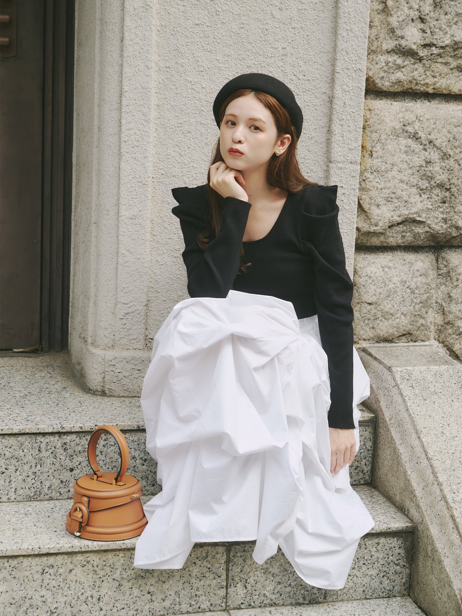 ラウンドレトロボックスバッグ