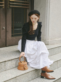 ラウンドレトロボックスバッグ