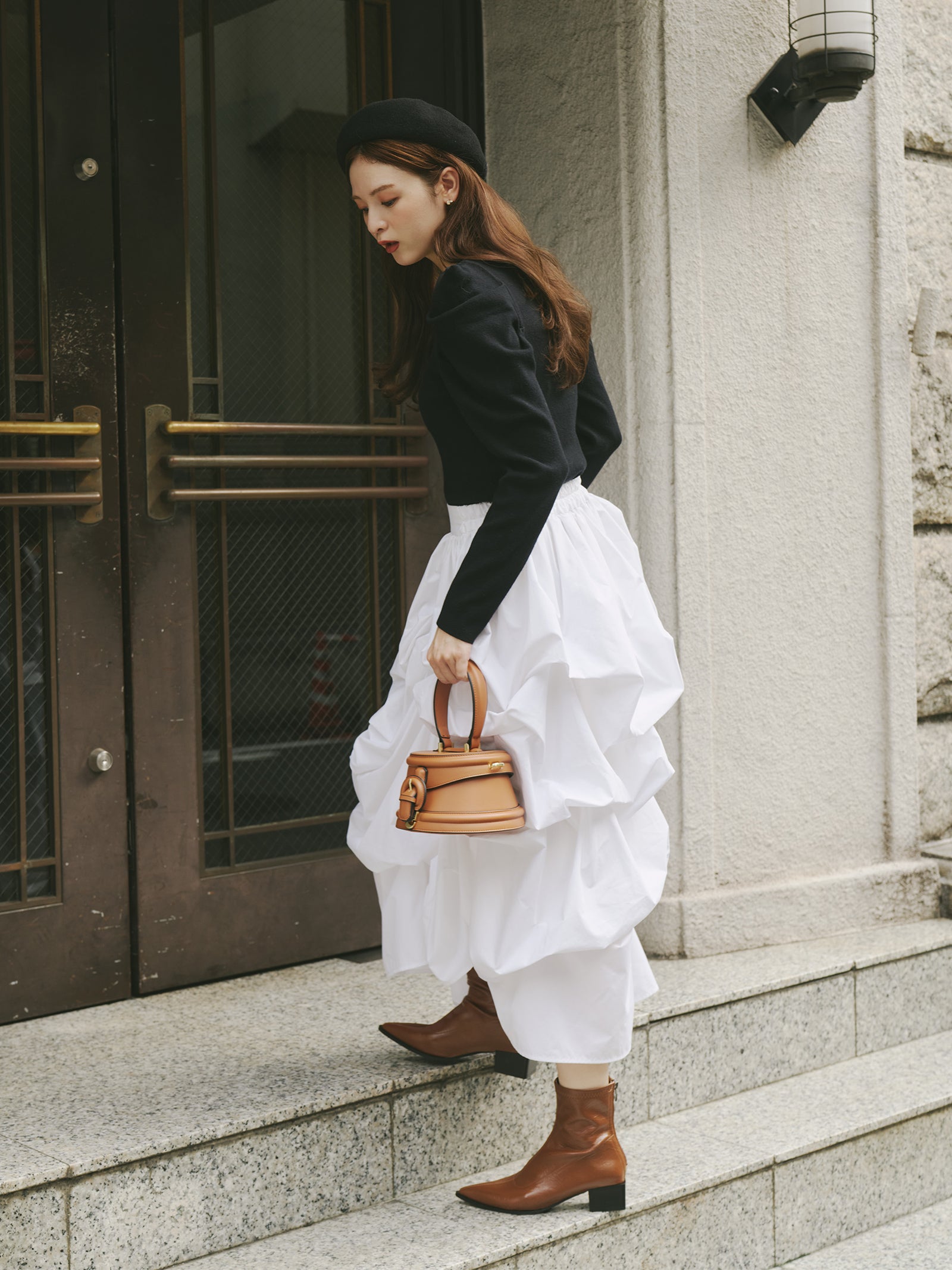 ラウンドレトロボックスバッグ