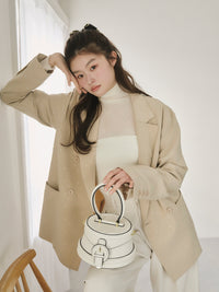 ラウンドレトロボックスバッグ