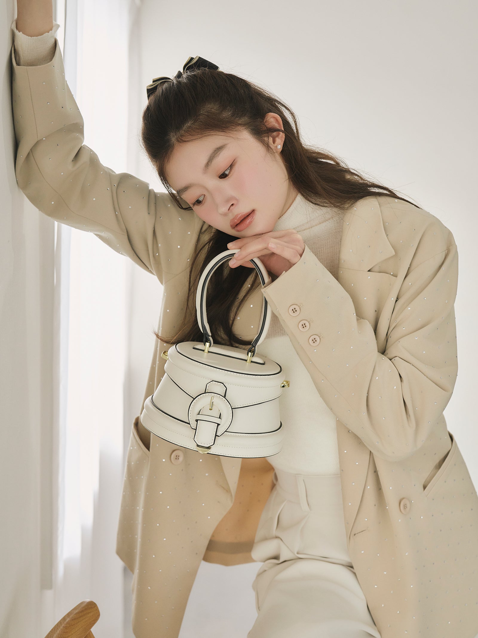 ラウンドレトロボックスバッグ