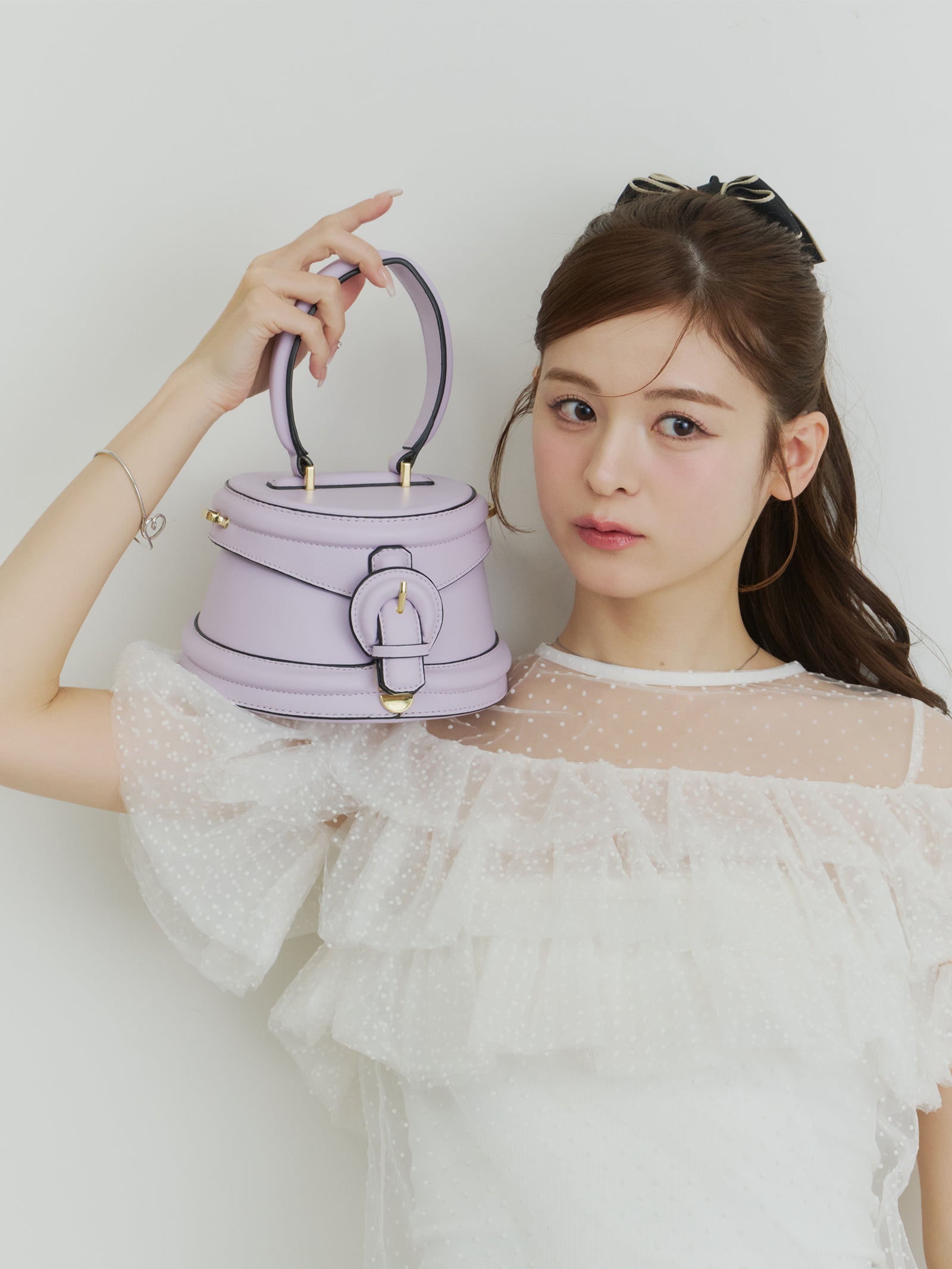 ラウンドレトロボックスバッグ