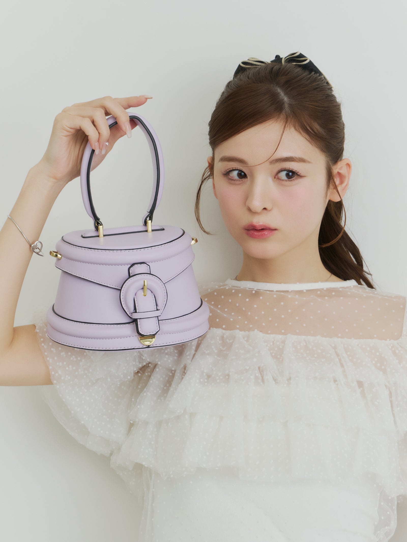 ラウンドレトロボックスバッグ