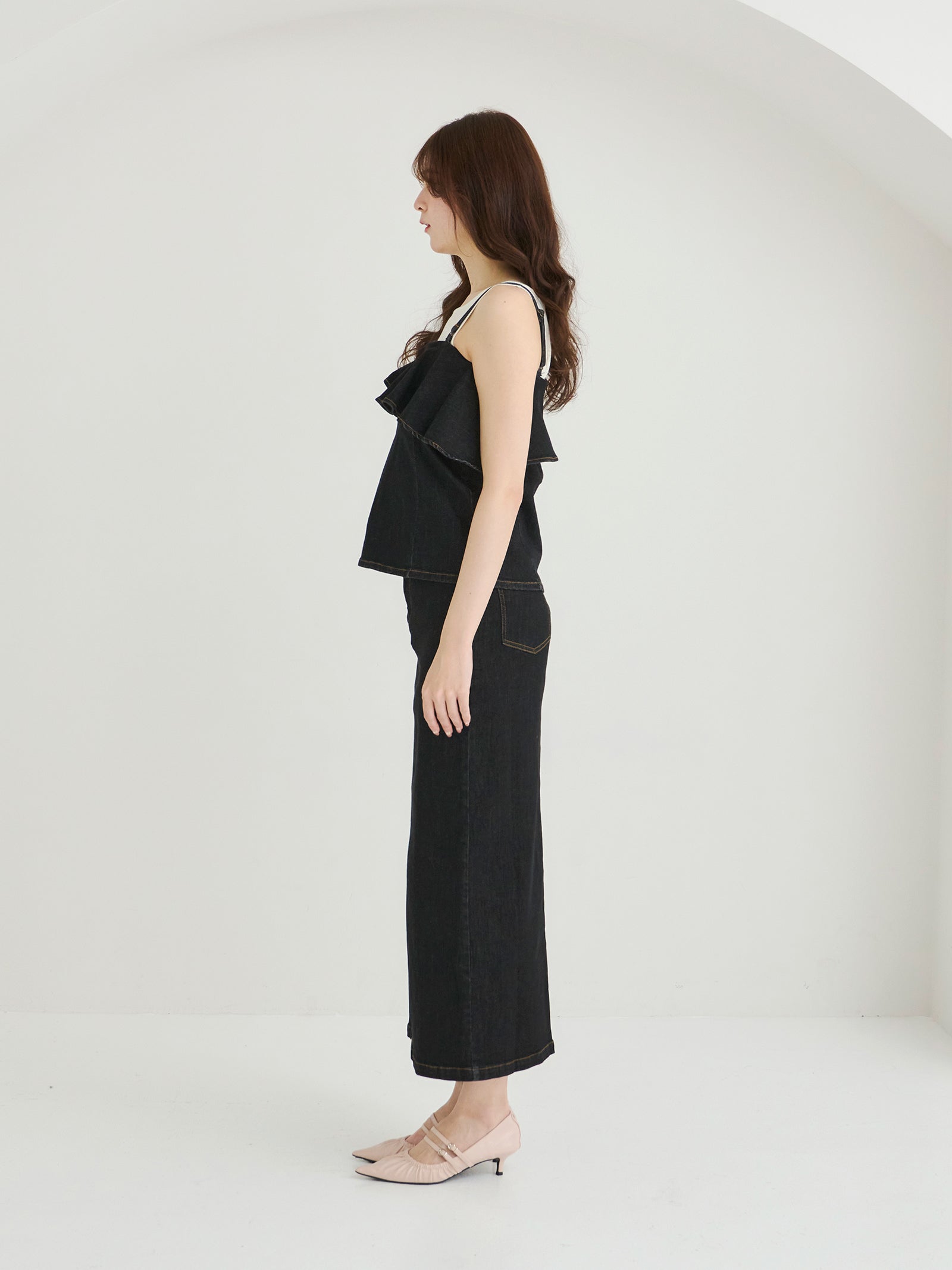 【今週いっぱいで削除します】ACLENT デニムセットアップ 宅配便】デニムセットアップ／tops1571 | DAY CLOSET