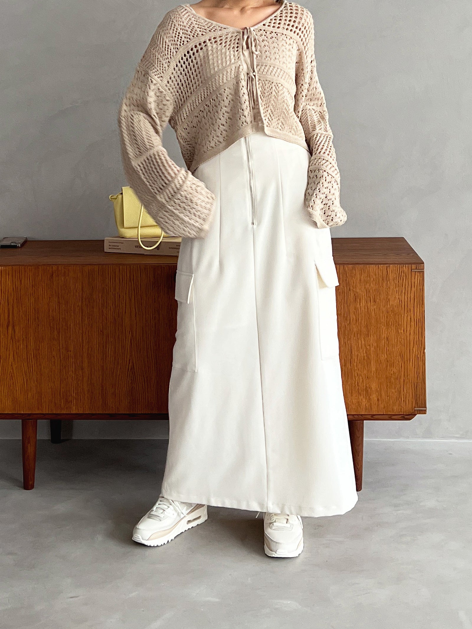 ツイルカーゴロングスカート