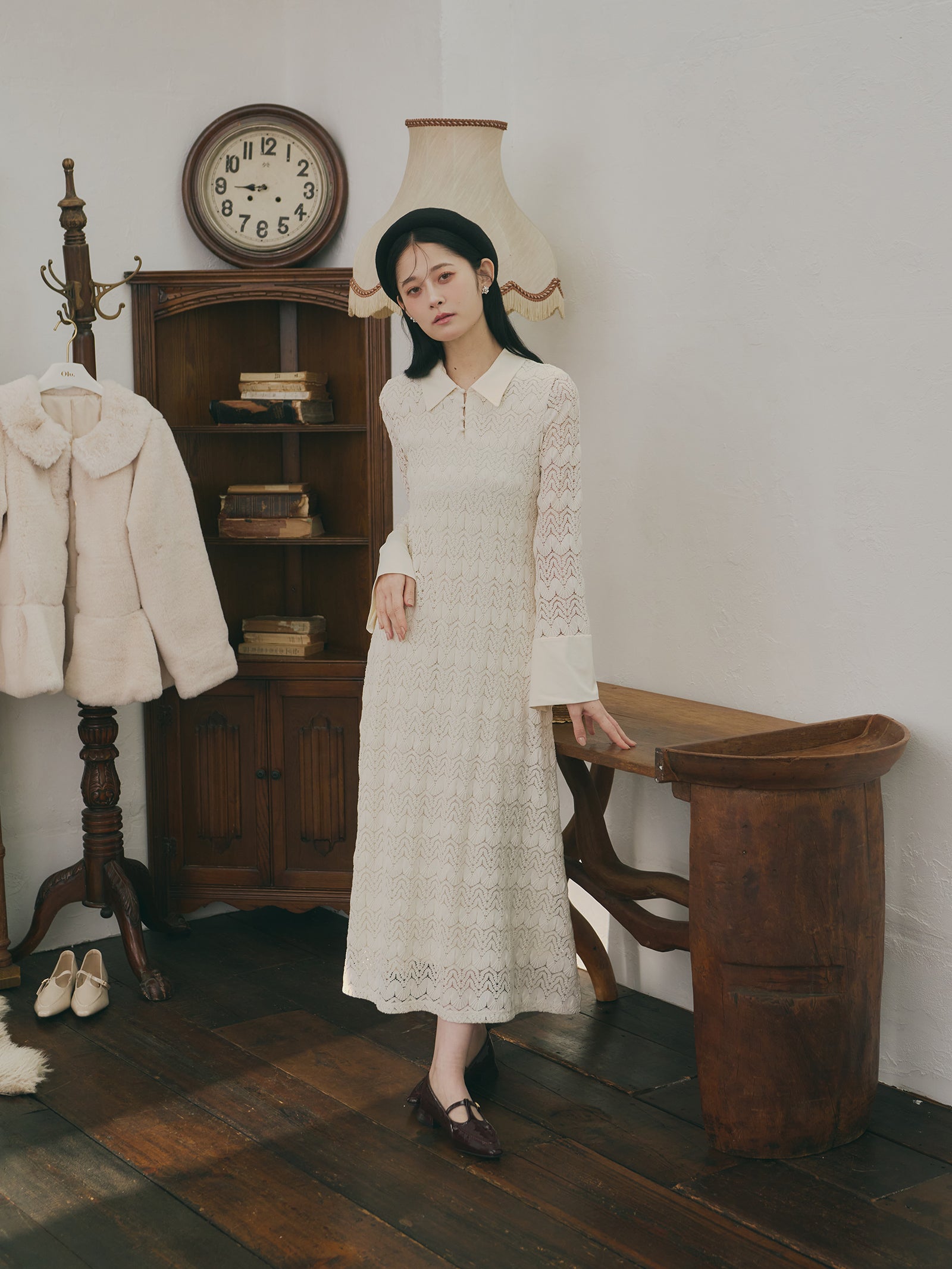 olu. クラシカルレースワンピース 9/22発売】クラシカルレースワンピース