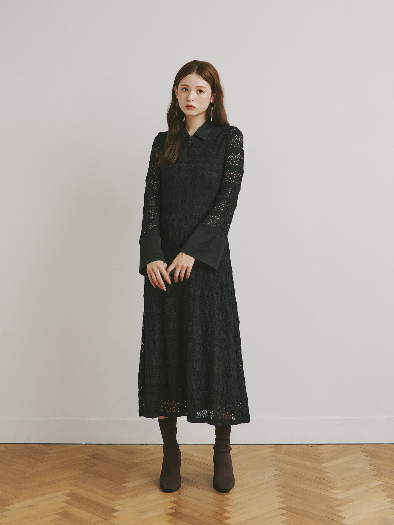 【美品】TO BE CHIC 黒レースワンピース 42号 総レース 2361-W5J3118840.jpg?v=1694540860