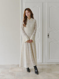 クラシカルレースワンピース