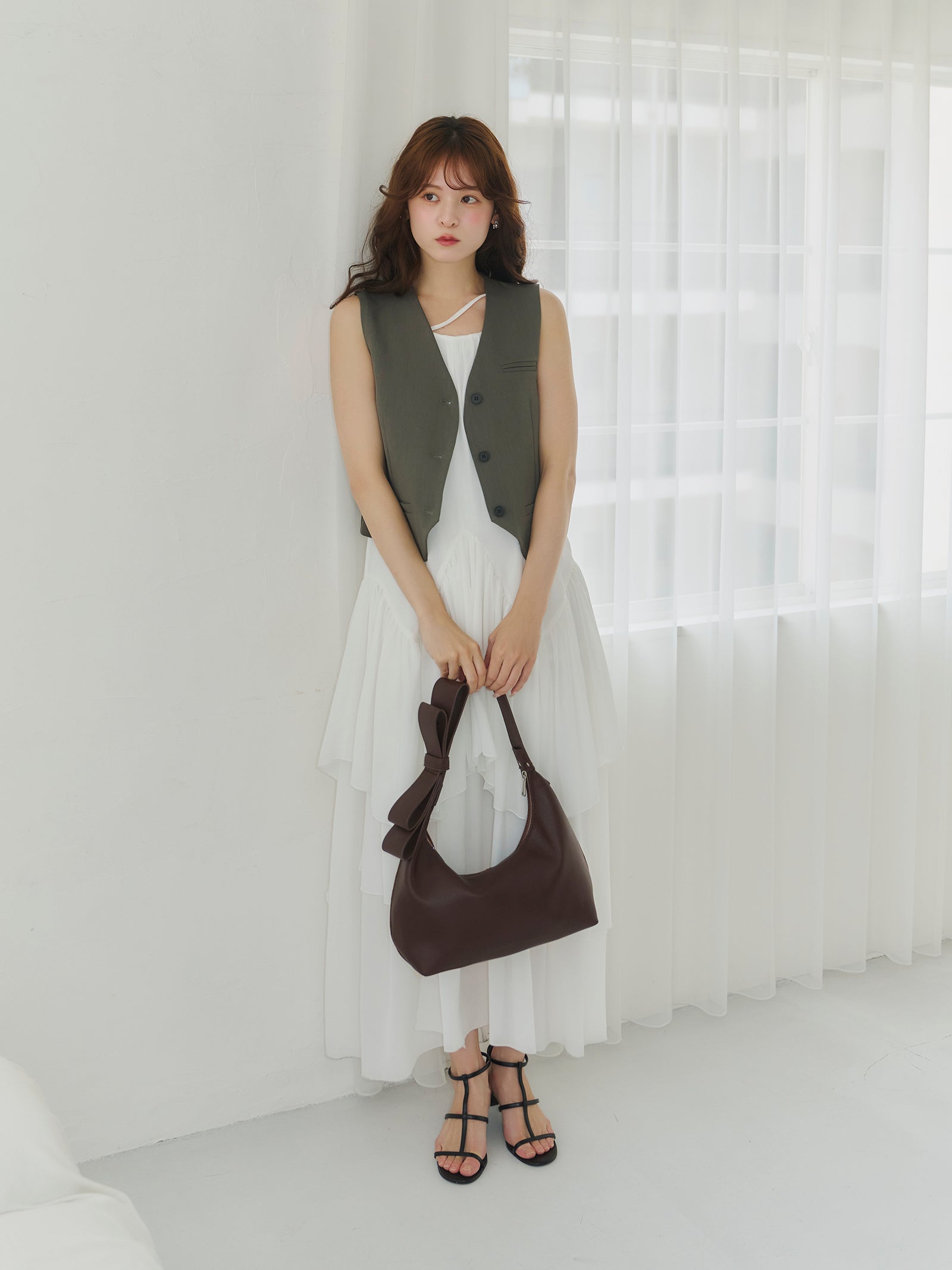 【予約】ショルダーリボンバッグ【発送予定日 9月上旬~9月下旬】
