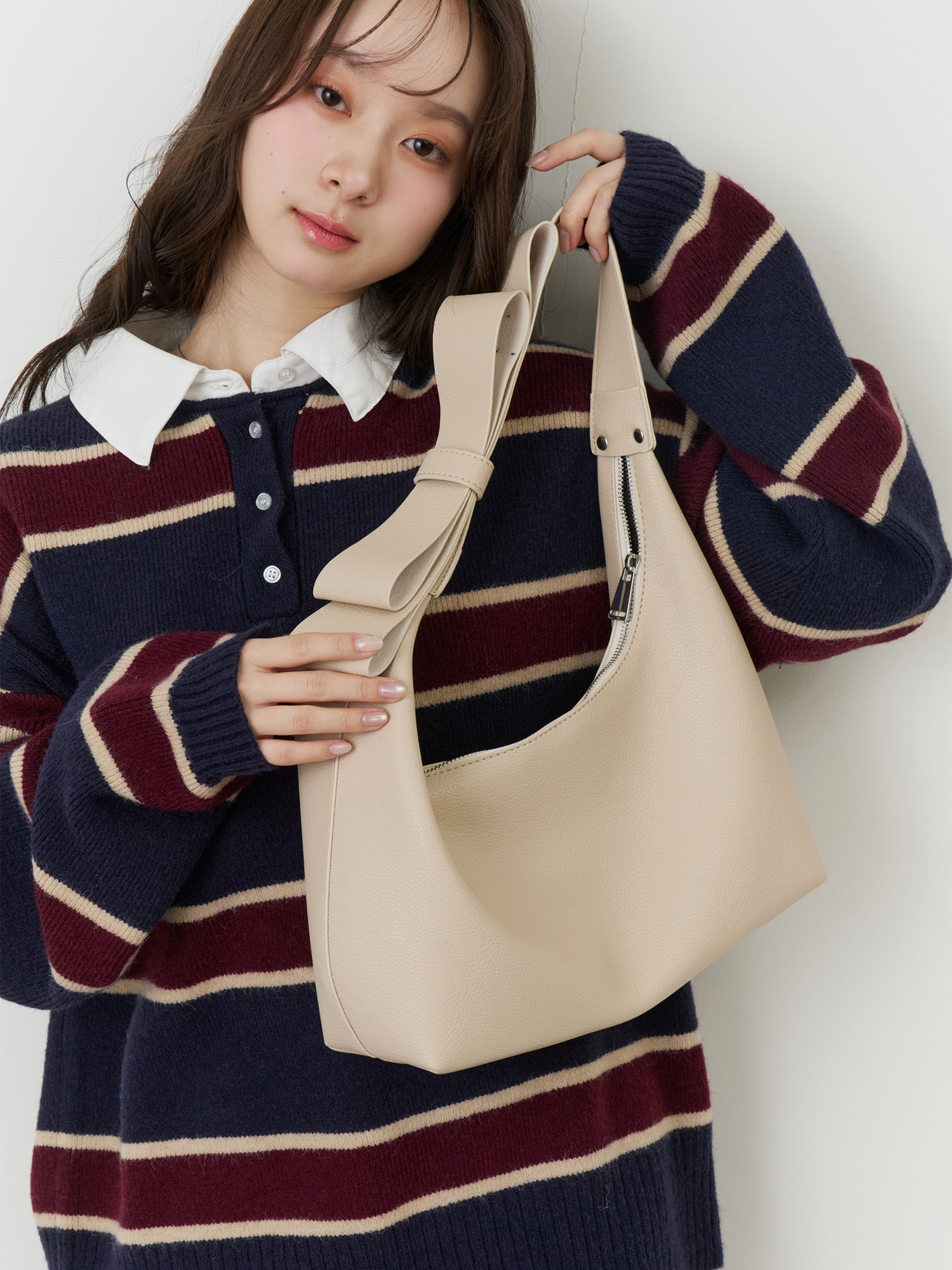 【一部予約】ショルダーリボンバッグ【発送予定日 1月中旬~1月下旬】