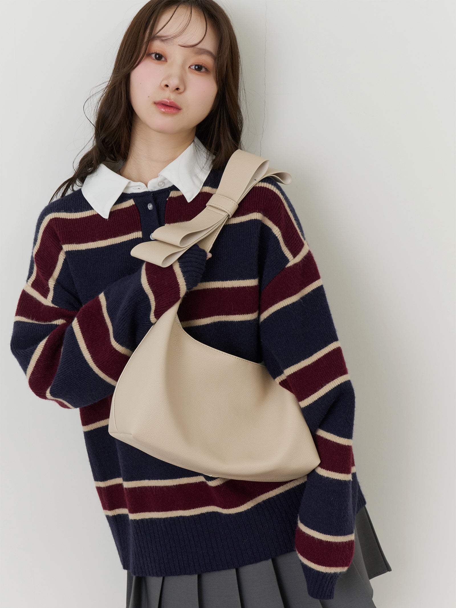 【一部予約】ショルダーリボンバッグ【発送予定日 1月中旬~1月下旬】