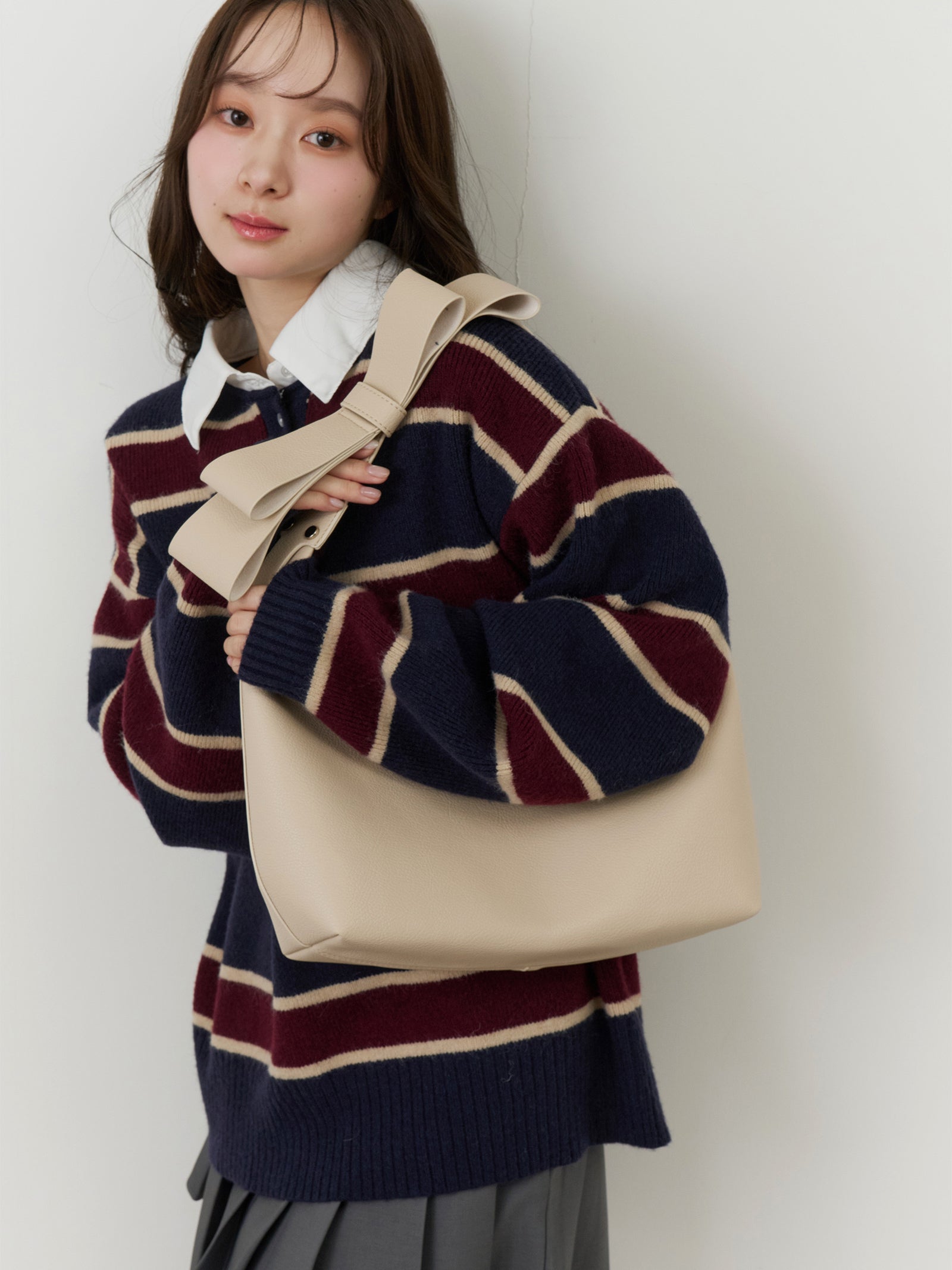 【一部予約】ショルダーリボンバッグ【発送予定日 1月中旬~1月下旬】