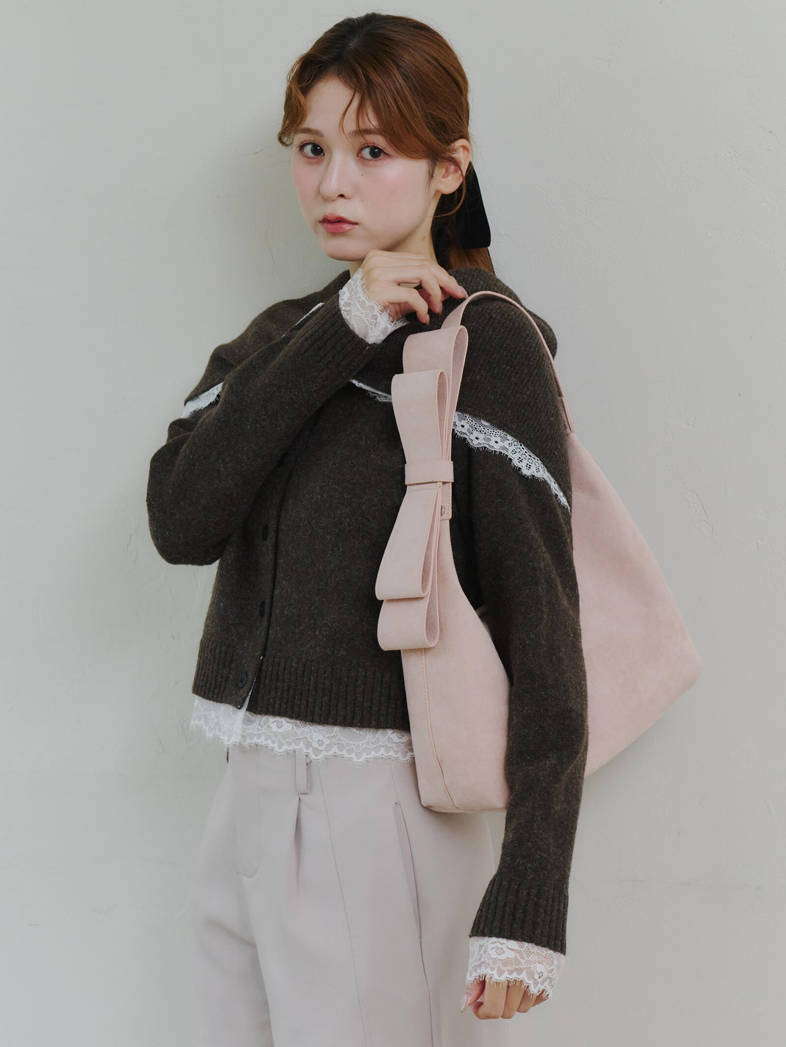 pink suede