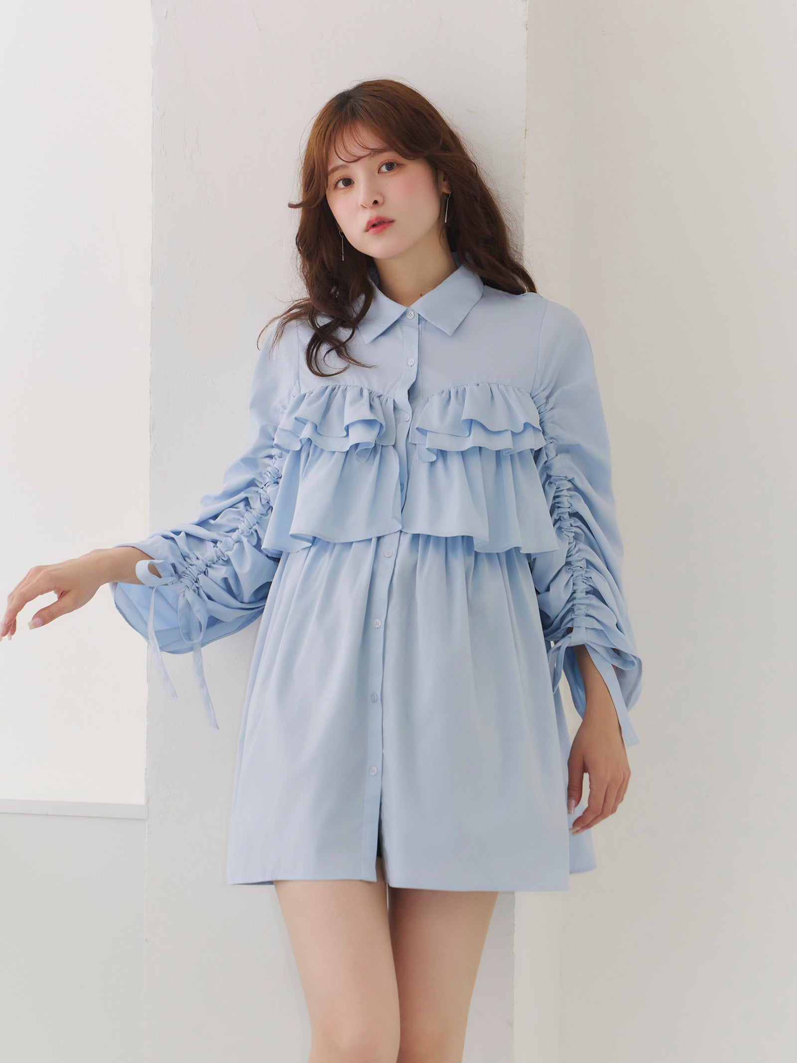 ボトムフリルブラウス【WHITE】 – ELLIE