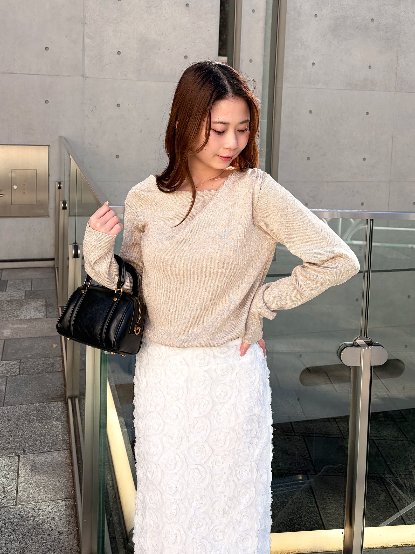 ドレープニットプルオーバー