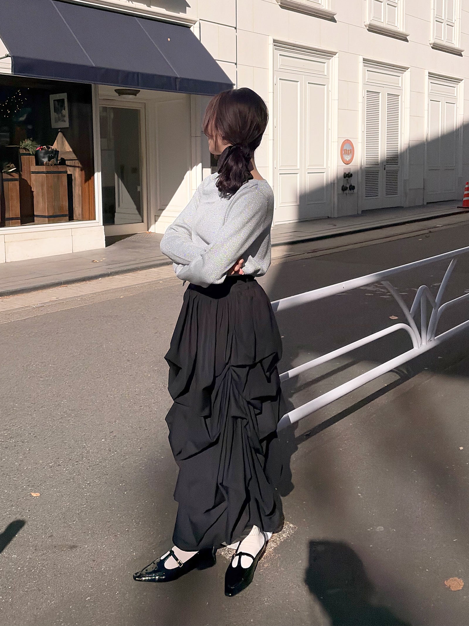 ドレープニットプルオーバー