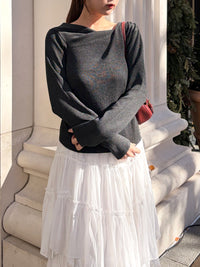 ドレープニットプルオーバー