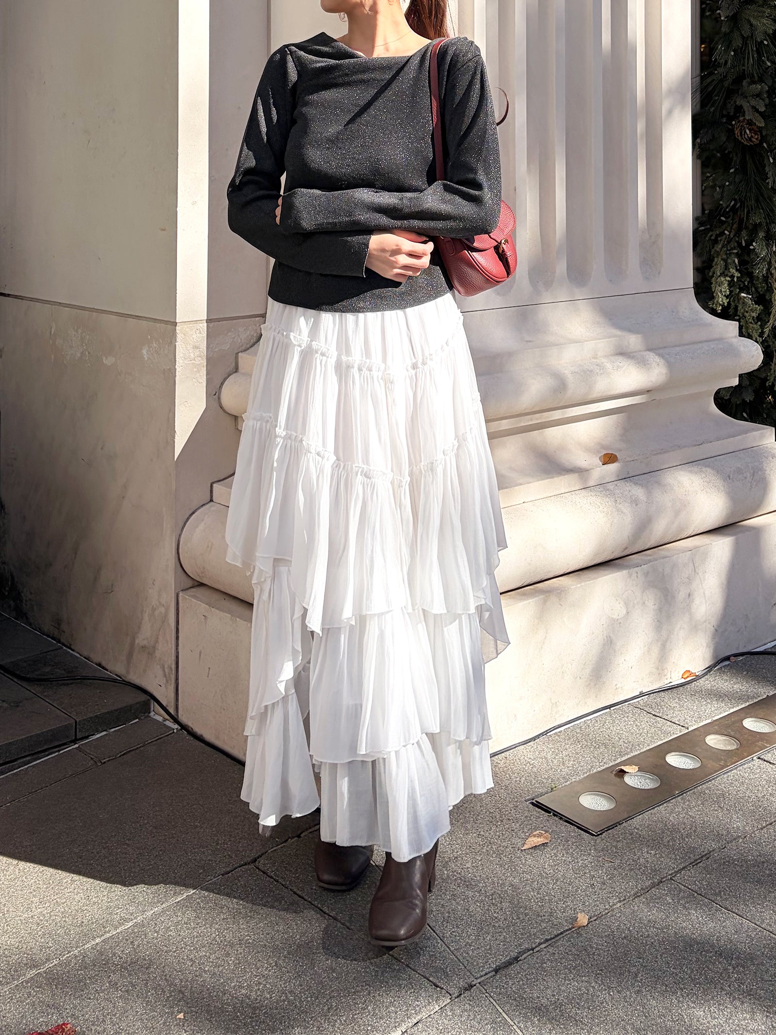 ドレープニットプルオーバー