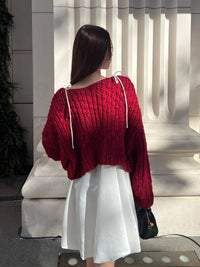 スラブニットプルオーバー