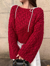 スラブニットプルオーバー