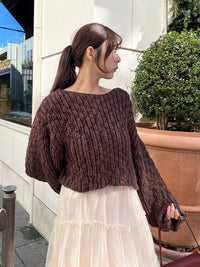 スラブニットプルオーバー