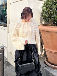 スラブニットプルオーバー