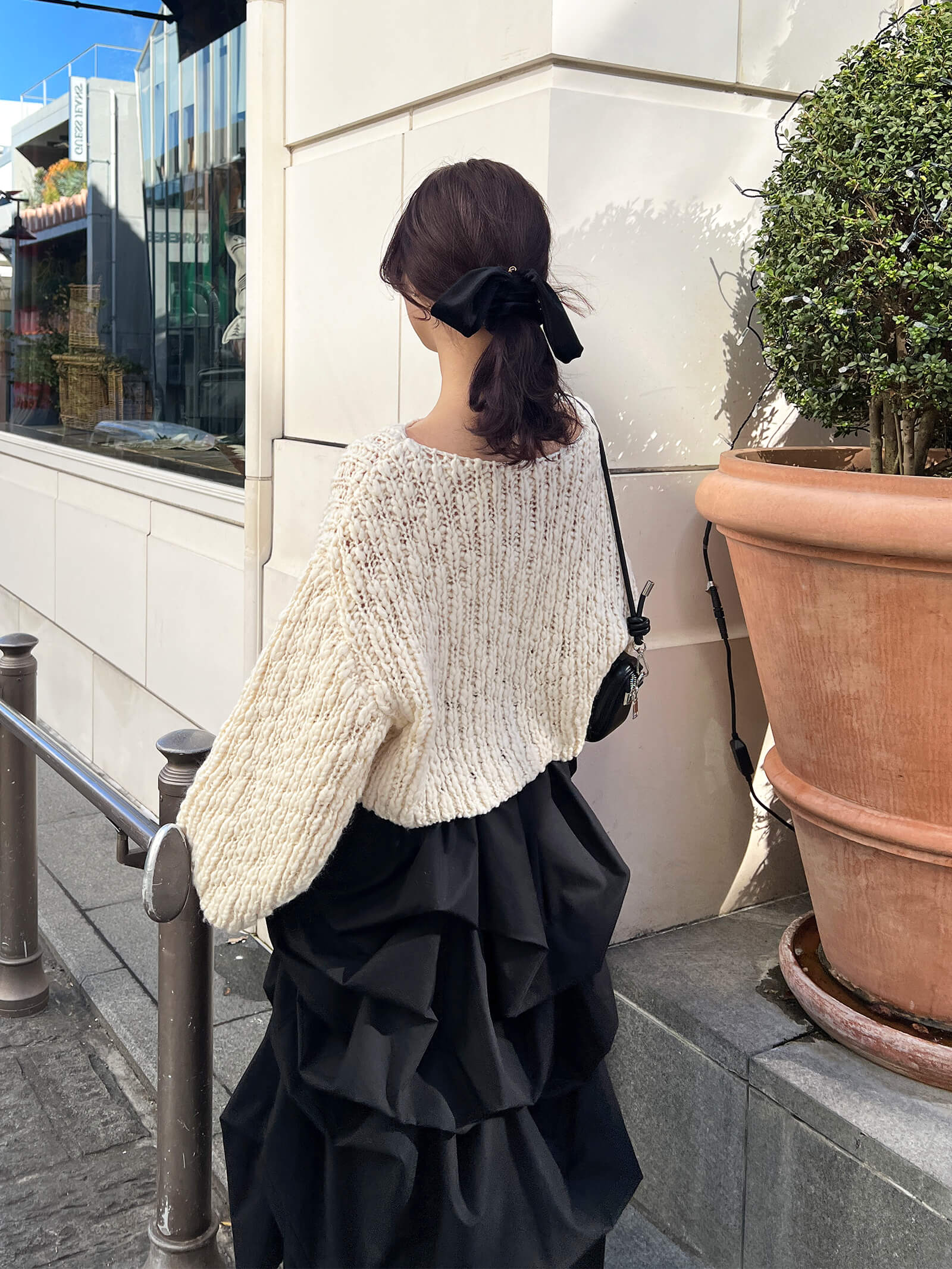 スラブニットプルオーバー