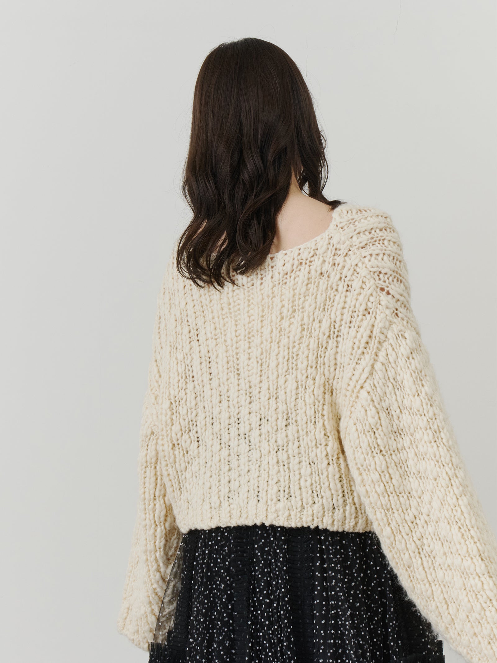 スラブニットプルオーバー