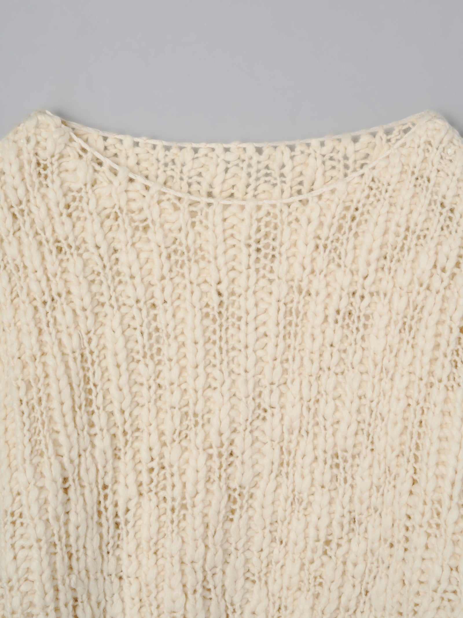 スラブニットプルオーバー